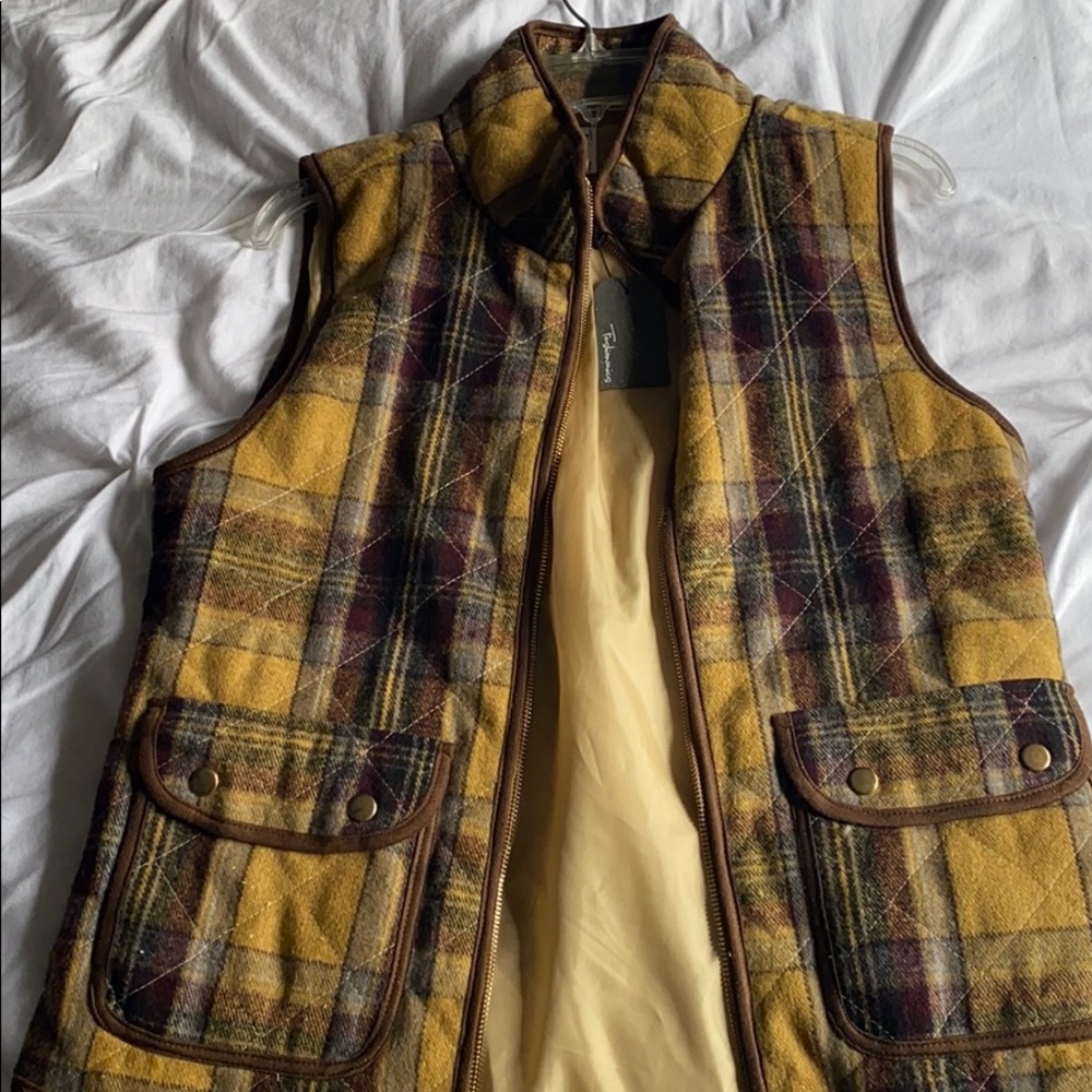 Quilted Plaid Vest